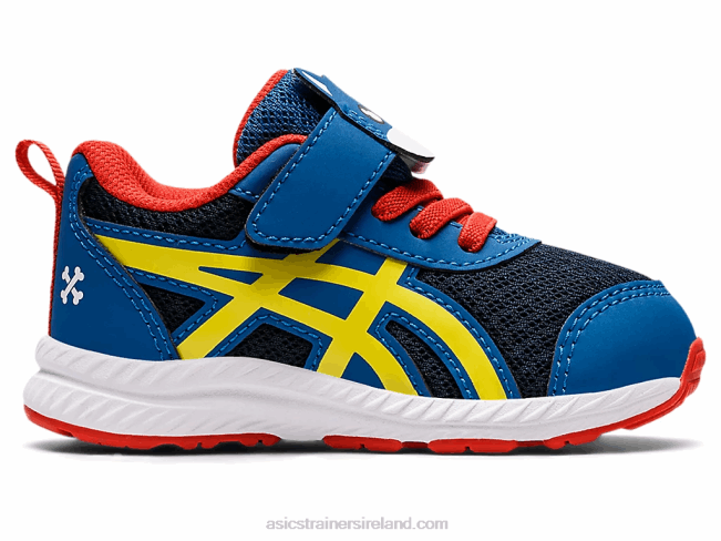 Contend 7 Toddler Size Lake Drive/Vibrant Yellow Asics XXPD4475