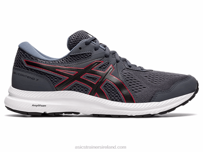 Gel-Contend 7 Extra Wide Carrier Grey/Classic Red Asics XXPD1953