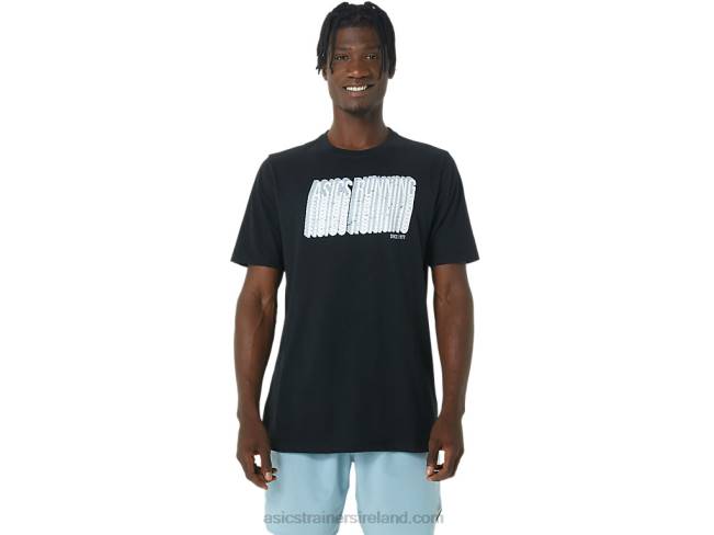 Long Abstract Logo Tee Performance Black Asics XXPD795