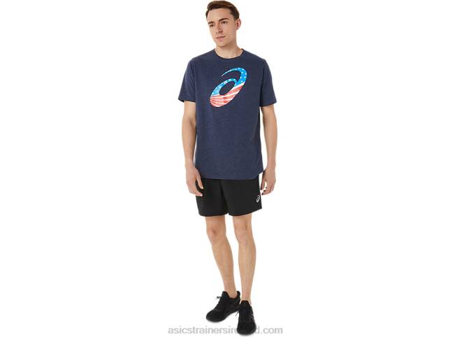 M Spiral A Stars And Stripes Peacoat Heather Asics XXPD1257