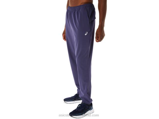Men\s Actibreeze Vented Woven Pants Indigo Fog Asics XXPD267