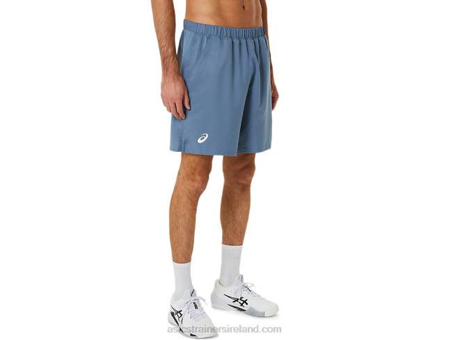 Men\s Court 9in Short Steel Blue Asics XXPD199
