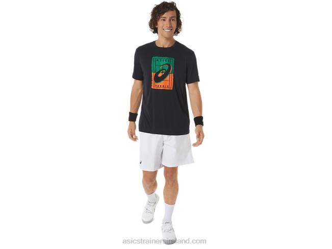 Men\s Court Gs Graphic Tee Performance Black Asics XXPD450