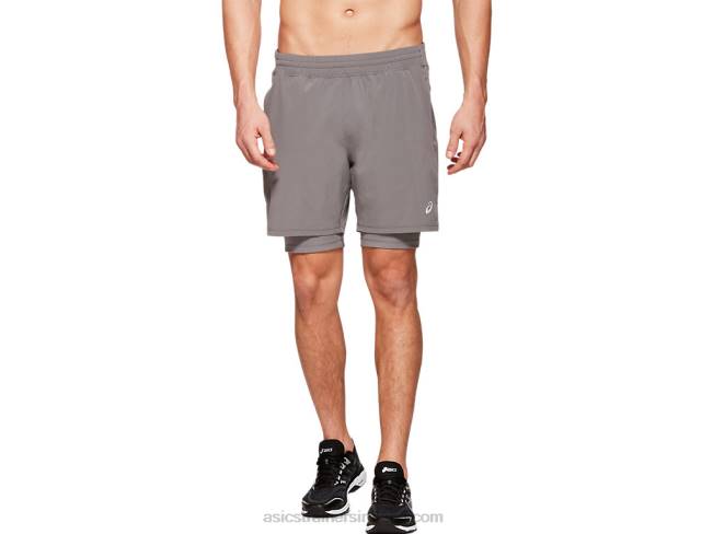 Mens Fietro 7in 2 N 1 Short Carbon Asics XXPD1994
