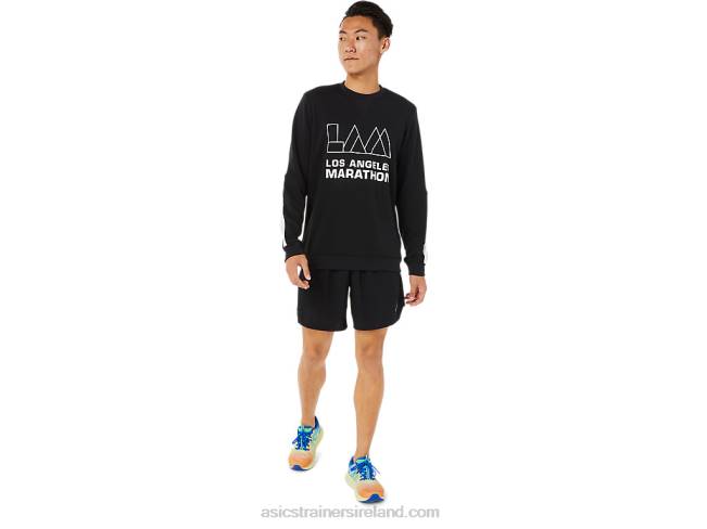 Men\s Lam Crew Performance Black Asics XXPD786