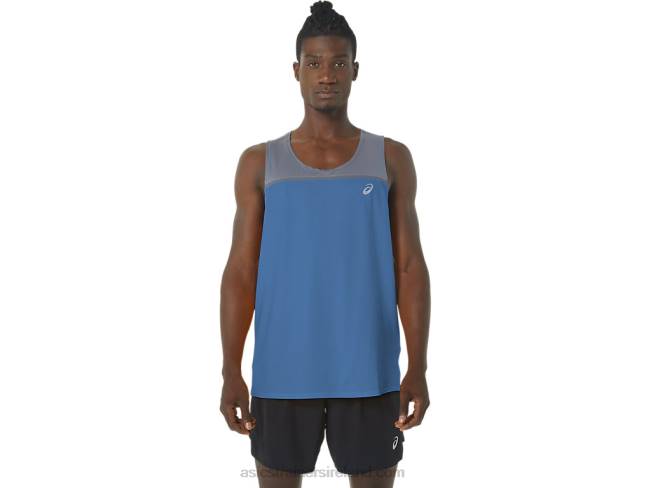 Mens Pr Lyte Singlet Azure/Metropolis Asics XXPD1120