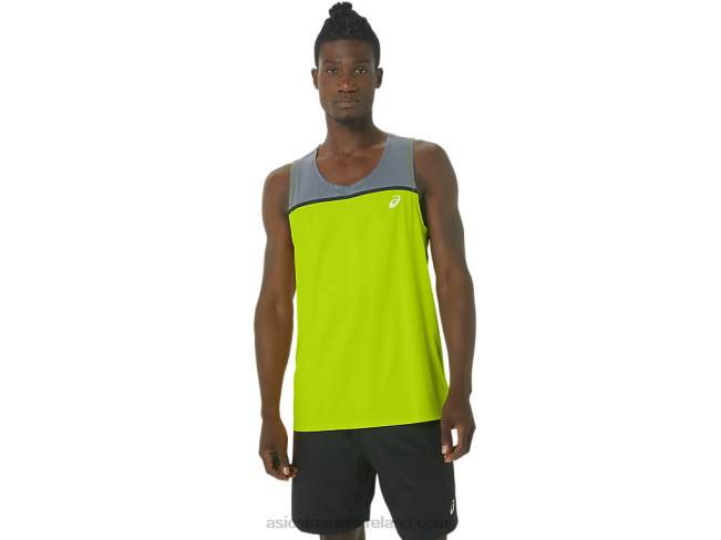 Mens Pr Lyte Singlet Lime Zest Asics XXPD41