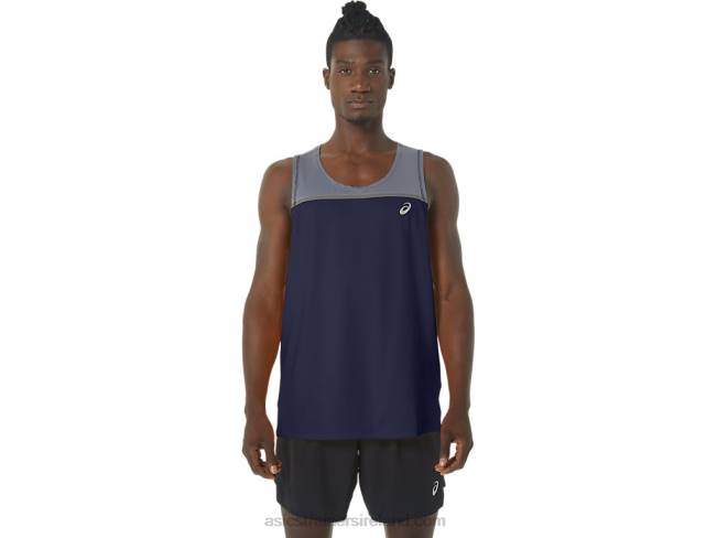Mens Pr Lyte Singlet Peacoat Asics XXPD177