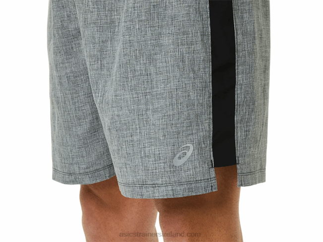 Men\s Ready-Set 7in Short Dark Grey Heather/Black Asics XXPD918