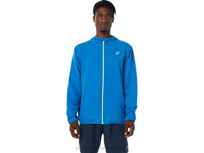 Mens Ready-Set Jacket Lake Drive/Hazard Green Asics XXPD1400
