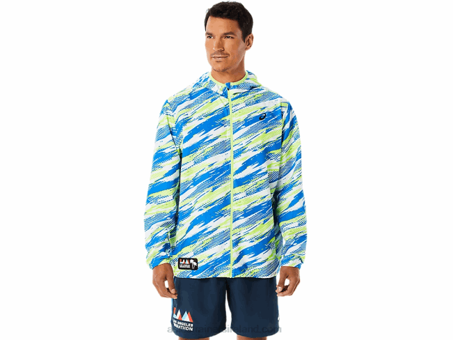 Mens Ready-Set Jacket Lam Hazard Green Asics XXPD1343