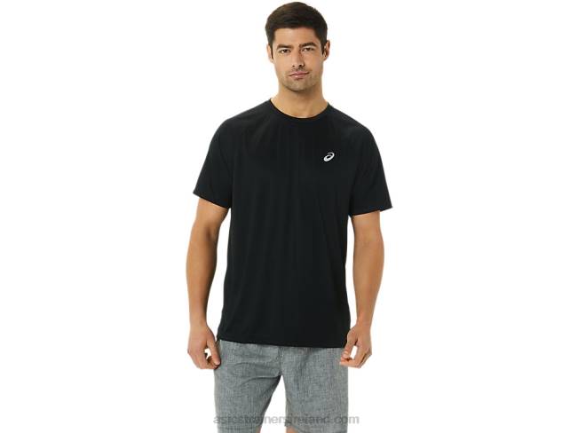 Mens Ready-Set Lyte Short Sleeve Performance Black Asics XXPD1417