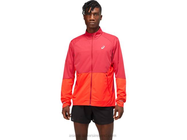 Mens Ventilate Jacket Burgundy/Electric Red Asics XXPD1783