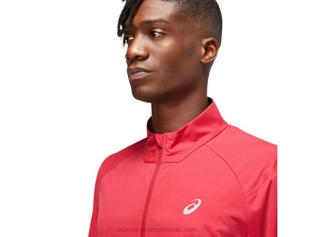 Men\s Ventilate Jacket Burgundy/Electric Red Asics XXPD1783