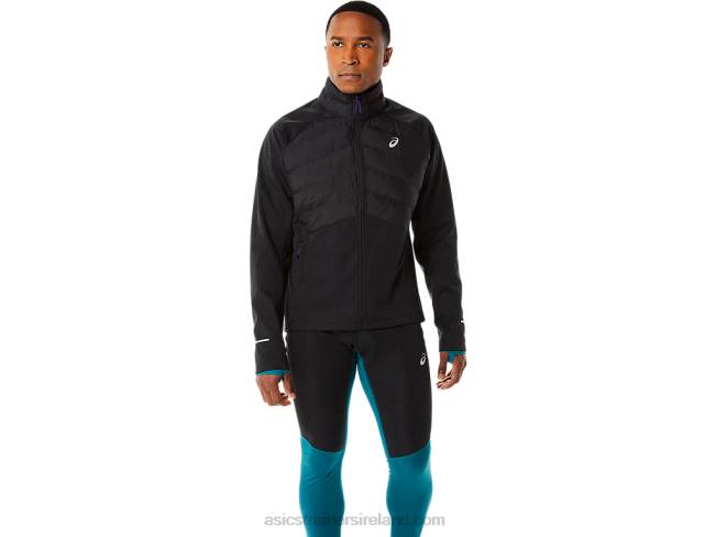 Mens Winter Run Jacket Performance Black Heather Asics XXPD841