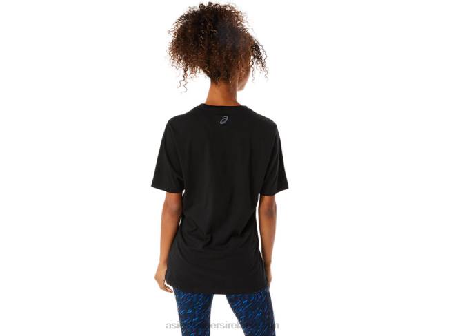 Stripe Short Sleeve Tee Performance Black Asics XXPD1716