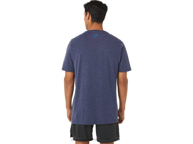 Sunrise Runner Graphic Tee Peacoat Heather Asics XXPD1262