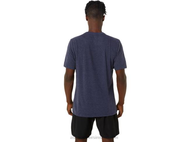 Unisex Wrestling Graphic Tee Peacoat Heather Asics XXPD826