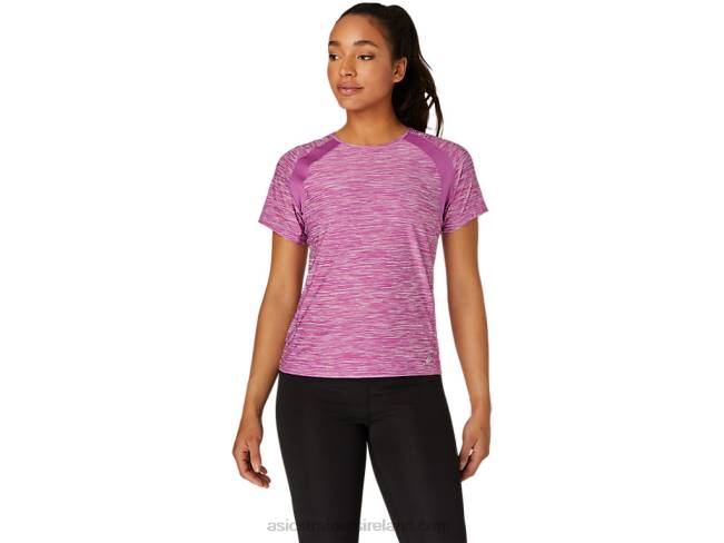 Womens C110 Short Sleeve Pr Lyte Top Digital Grape Spacedye Asics XXPD4105