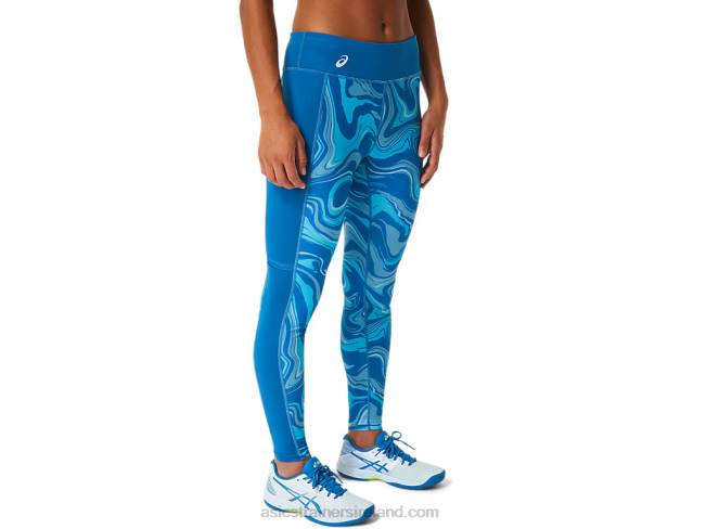 Women\s Graphic Tight Reborn Blue Asics XXPD2524