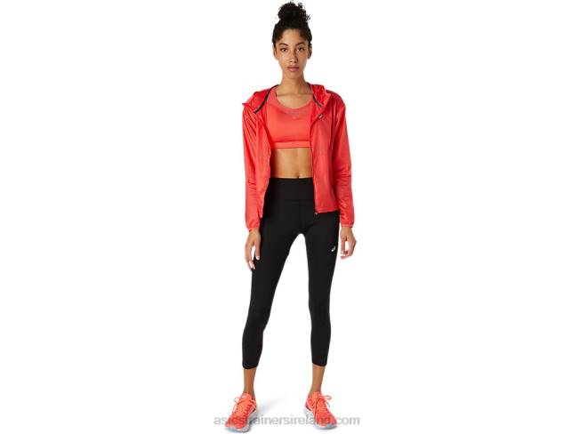 Women\s Kasane Jacket Solid Pink Grapefruit Asics XXPD3849