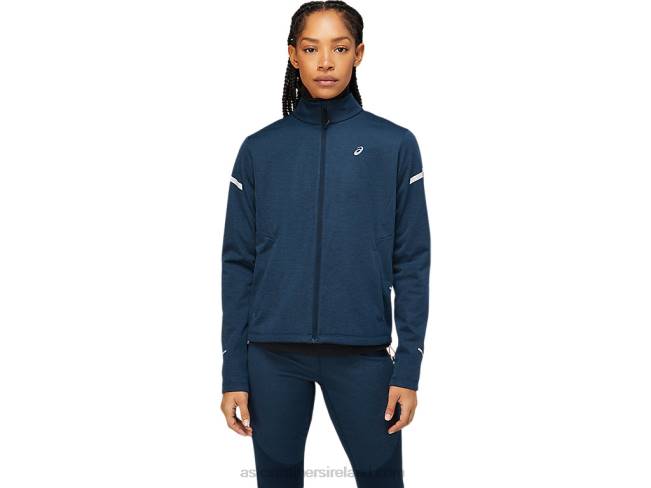 Womens Lite-Show Winter Jacket French Blue Heather Asics XXPD3653