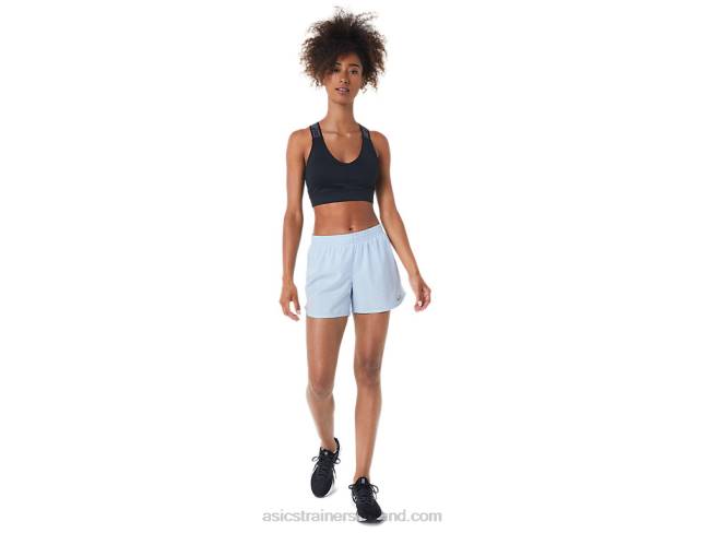 Womens Lyte Speed 4in Run Short Soft Sky Spacedye Asics XXPD3003