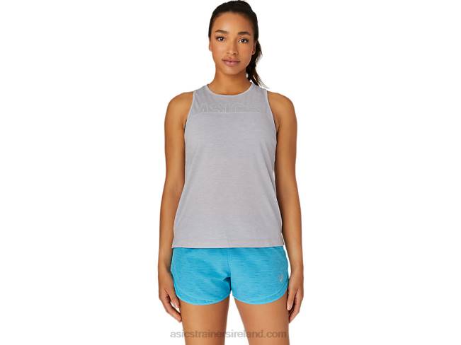 Womens Muscle Tank Piedmont Grey Heather Asics XXPD4116