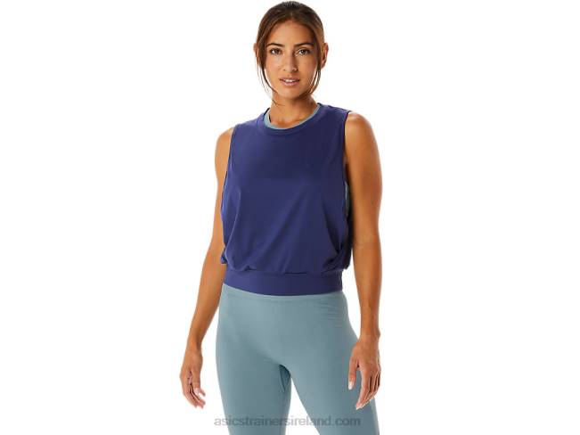 Womens Nagino Flex Sleeveless Top Indigo Blue Asics XXPD2145
