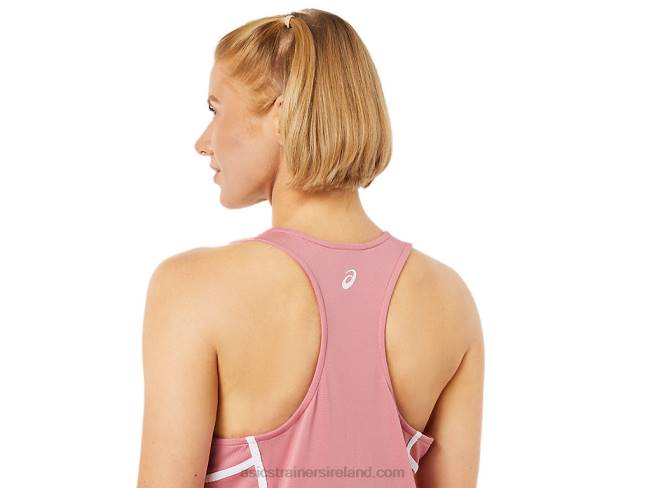 Women\s New Strong 92 Tank Smokey Rose/Brilliant White Asics XXPD3816