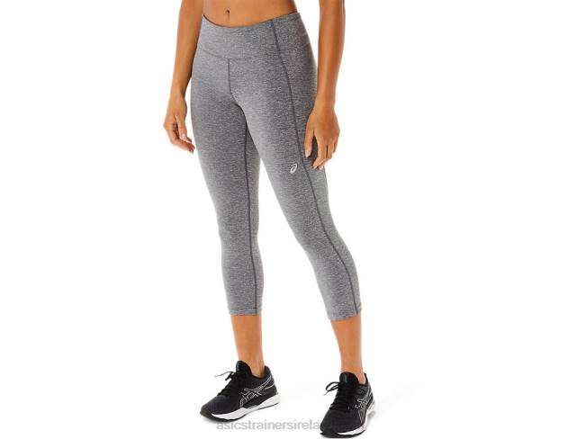 Women\s Performance Capri Dark Heather Grey Asics XXPD3366