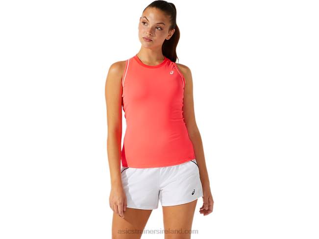 Womens Piping Tank Diva Pink Asics XXPD3796