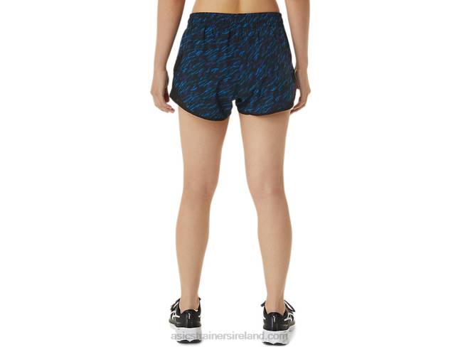 Women\s Pr Lyte 25in Run Short Night Shade/Lake Drive Print Asics XXPD3303