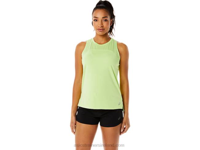 Womens Pr Lyte Run Tank Lime Green Asics XXPD3500