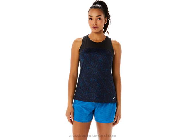 Womens Pr Lyte Run Tank Night Shade/Lake Drive Print Asics XXPD3486