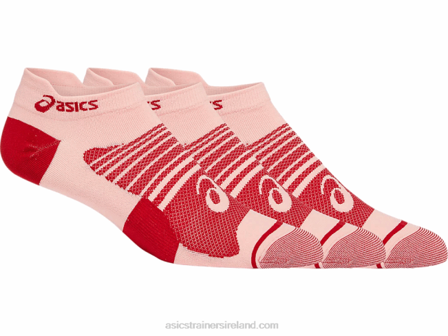 Womens Quick Lyte Plus 3Pk Frosted Rose/Cranberry Asics XXPD2978