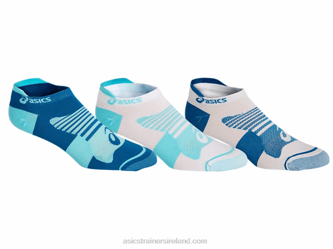 Womens Quick Lyte Plus 3Pk Ice Mint/Deep Sapphire Pop Asics XXPD4182