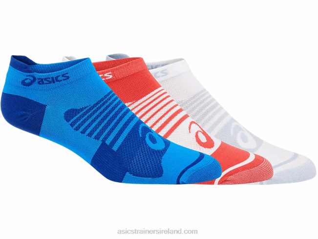 Womens Quick Lyte Plus 3Pk Mist/Monaco Blue Asics XXPD3758