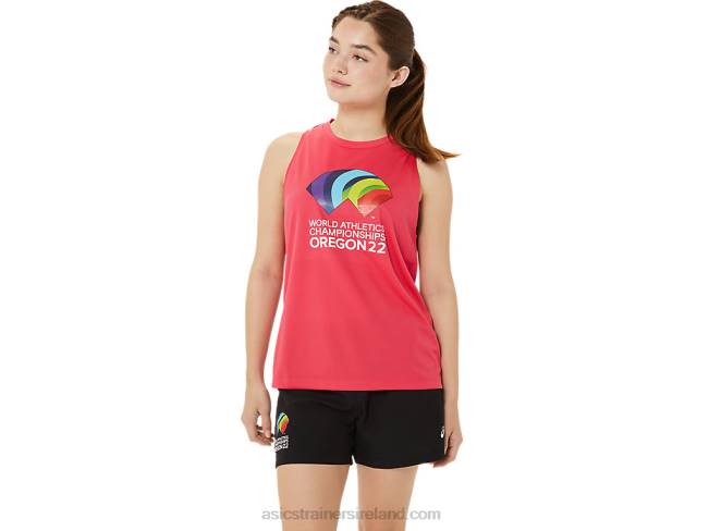 Womens Ready-Set II Singlet Wch Pixel Pink Asics XXPD3218